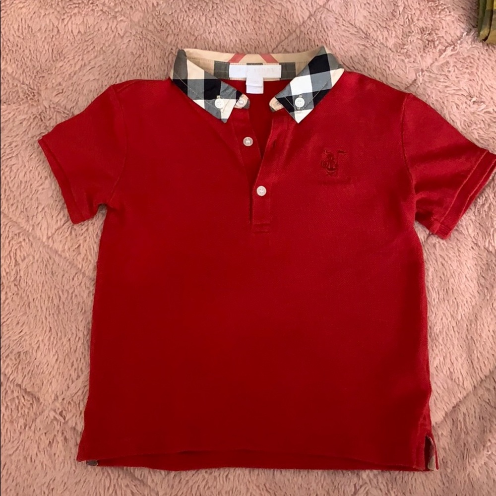 Toddler Burberry Short Sleeve Shirt